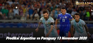 Prediksi Argentina vs Paraguay 13 November 2020